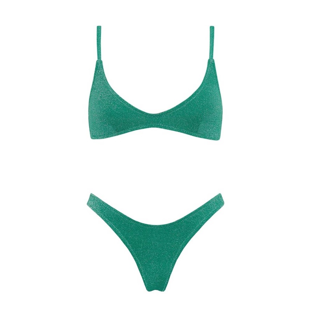 Brand New NWT Unworn Maia Jaded Sparkle Bathing Suit Set Size Small!